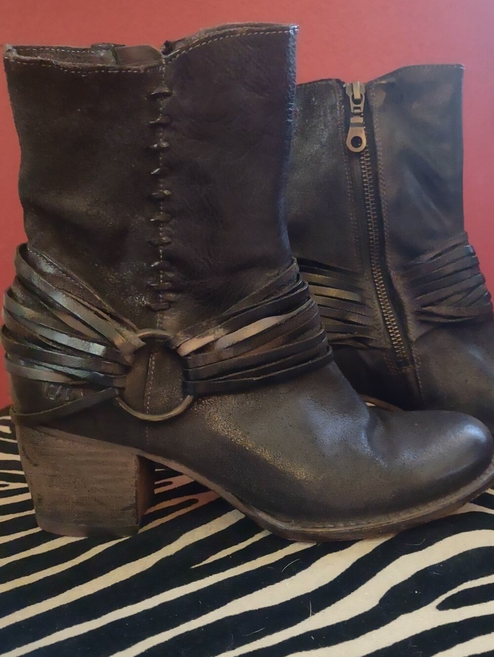 Bed Stu Harness Boots, Cobbler / 8.5